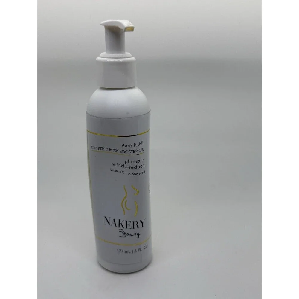 Nakery Beauty Bare It All Targeted Body Booster Oil 6FlOz / 177mL NEW Not Sealed